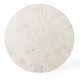 Zed Genuine Marble Pedestal End Table