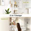 Corner Bathroom Mirror Cabinet,Wall Mounted Corner Cabinet with 3 Shelves,Single Door Bathroom Cabinets with Mirror,White Storage Unit for Shower Room Bedroom Living Room, 30*24*60CM,White