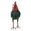 Statue coq en métal