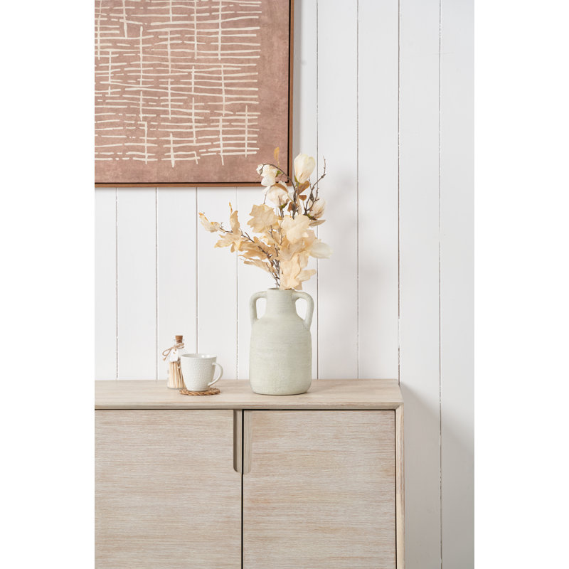 Terracotta Table Vase, Medium, White