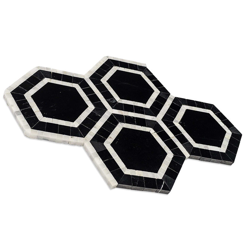 Nova Hole Marble Tiles, Black Hole
