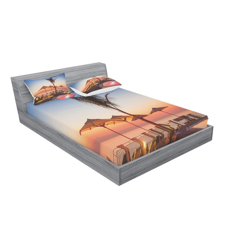 Microfiber Sheet Set, Queen Sheet Set with Fitted Sheet