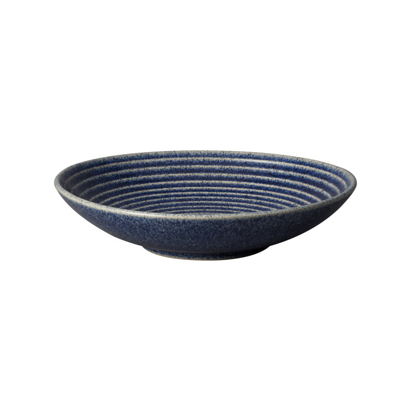 Denby Studio Blue Cobalt Medium Ridged Bowl, Cobalt Blue