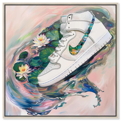 «Lilypads Sneaker Splash», art mural par Art Remedy