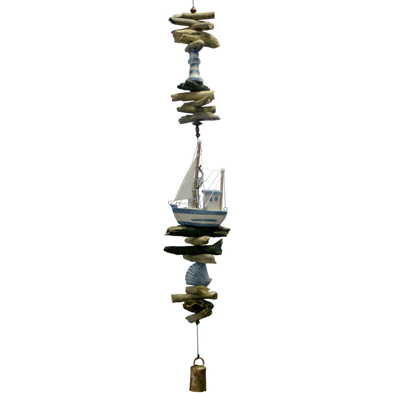 Carillon à vent en bois pour bateau de travail