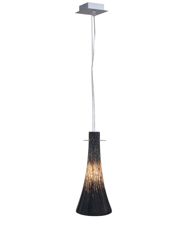 Eddahbi 1 - Light Cone Pendant, 40cm H x 20cm W x 20cm D, Black