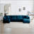 U Shaped Couch with Reversible Chaise, Modular Large U-Shape Sectional Sofa