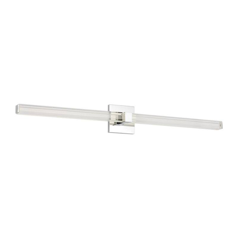Reiya Square 1 - Light LED Vanity Light, 4.5" H x 36" W x 2.8" D, Chrome