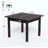 Mid-Sized Rustic Square Dining Table, Solid Wood Leg Aesthetic Kitchen Table, Multi-Functional Minimalist Accent Table for Home Decor