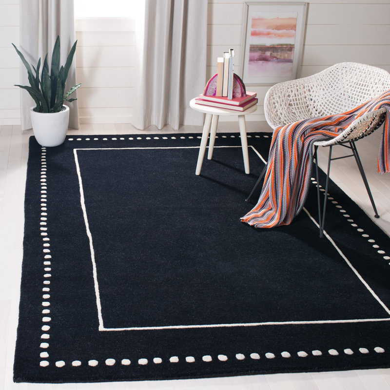 Tapis en laine touffeté à la main Cruz, Rectangle 8 pi x 10 pi