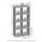 Ebern Designs Cubic Open Back Multipurpose Clothing & Closet Storage Organizer Shelf, 8-Cube, White