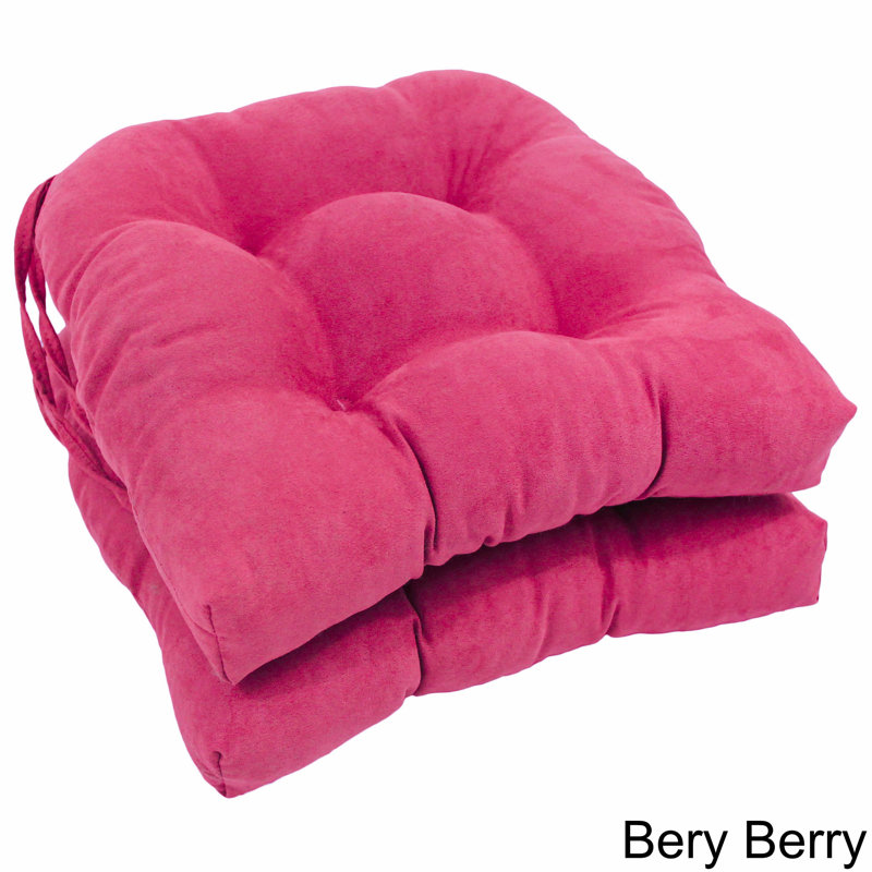 Outdoor 3.5'' Dining Chair Seat Cushion, Berry Berry