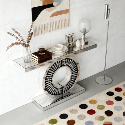 Table console avec miroir et miroir
