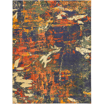 Ansela Washable Abstract Indoor Rug