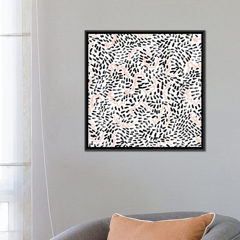 « katli b&w », impression sur toile, H 26 po x l 26 po x P 1,5 po, Toile avec cadre noir