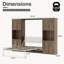 Grand lit escamotable avec 2 armoires de rangement, lit mural peu encombrant pour salle polyvalente-131766416-146662864