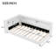 Lit plateforme tapissier simple TG avec lumières DEL et ports de charge USB intégrés, blanc-1458856467-1458856466