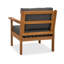 Chaise de patio avec coussin en eucalyptus Lanie-36724494