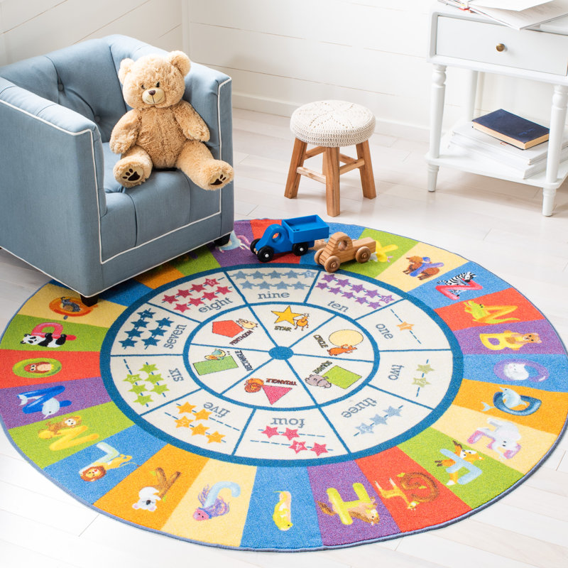 Donoho 200 Performance Machine Washable Rug, Round 5'