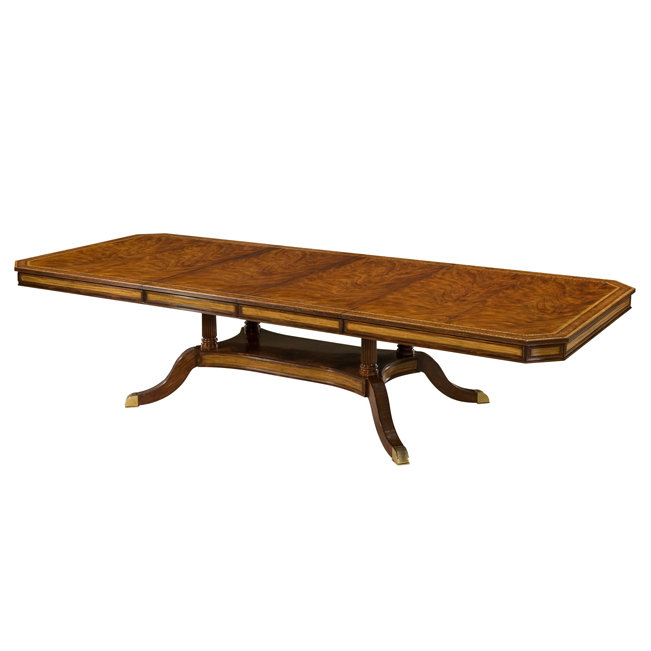 English Cabinet Maker Mahogany Wood Dining Table