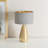Alamar Gold Dimmable Touch Table Lamp with Black with Gold Inner Lamp Shade-779722217-779722206