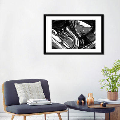 Lyall 'Engine Grayscale ll' Photographic Print on Canvas