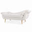 Chaise longue avec accoudoirs à volutes