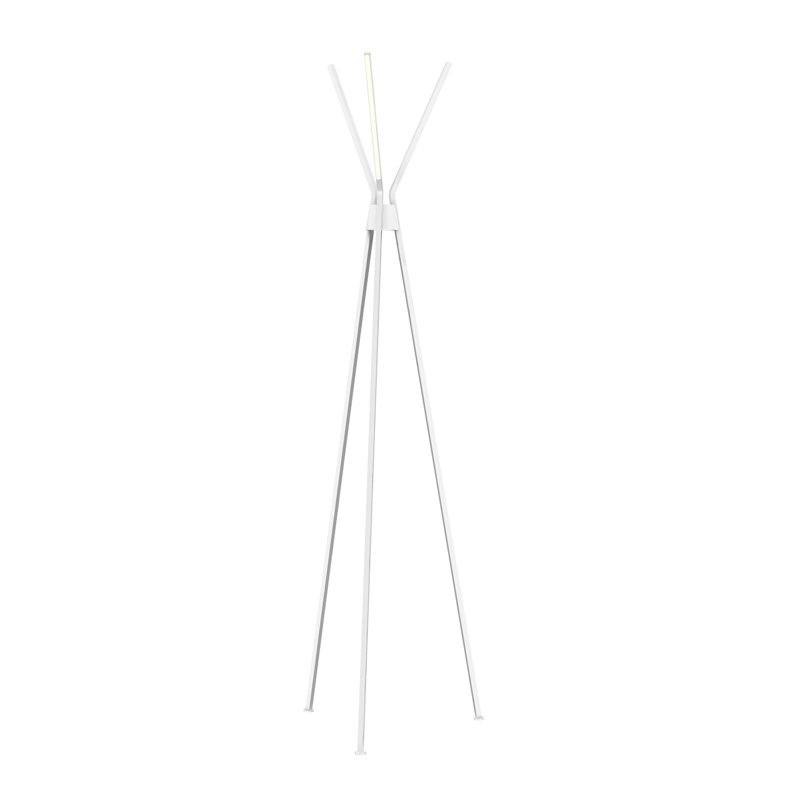 Lampe trépied del 64,13 po Perkin, Blanc