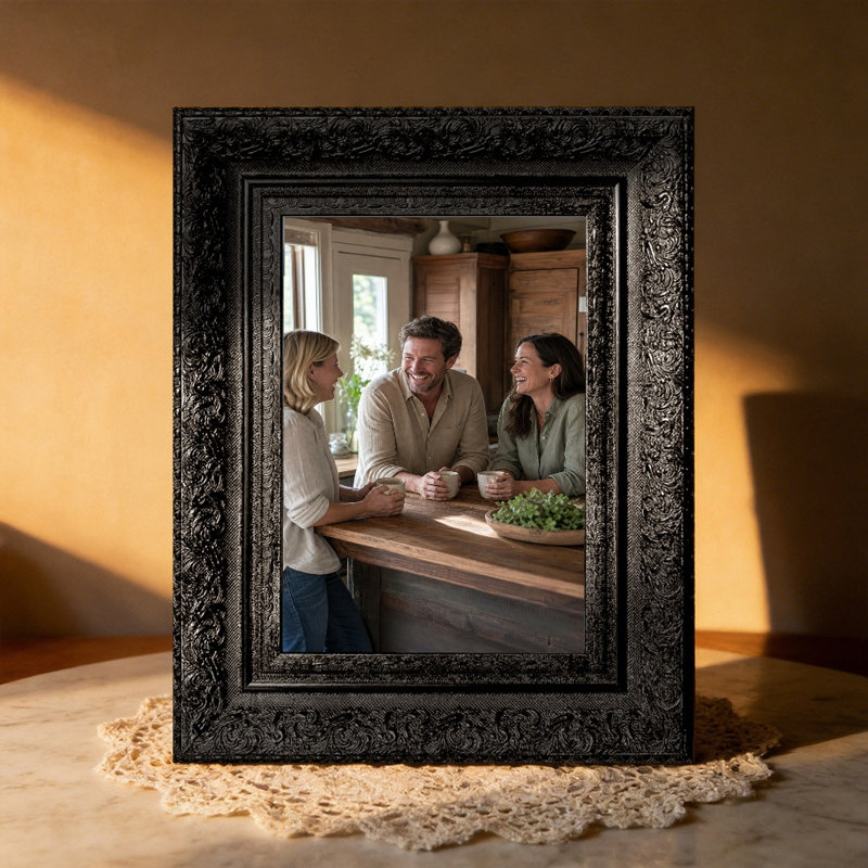 Cadre photo mural 11 pièces x 11 po 11 pièces pour décor de chambre à coucher, Black, 1, 11" W x 14" H