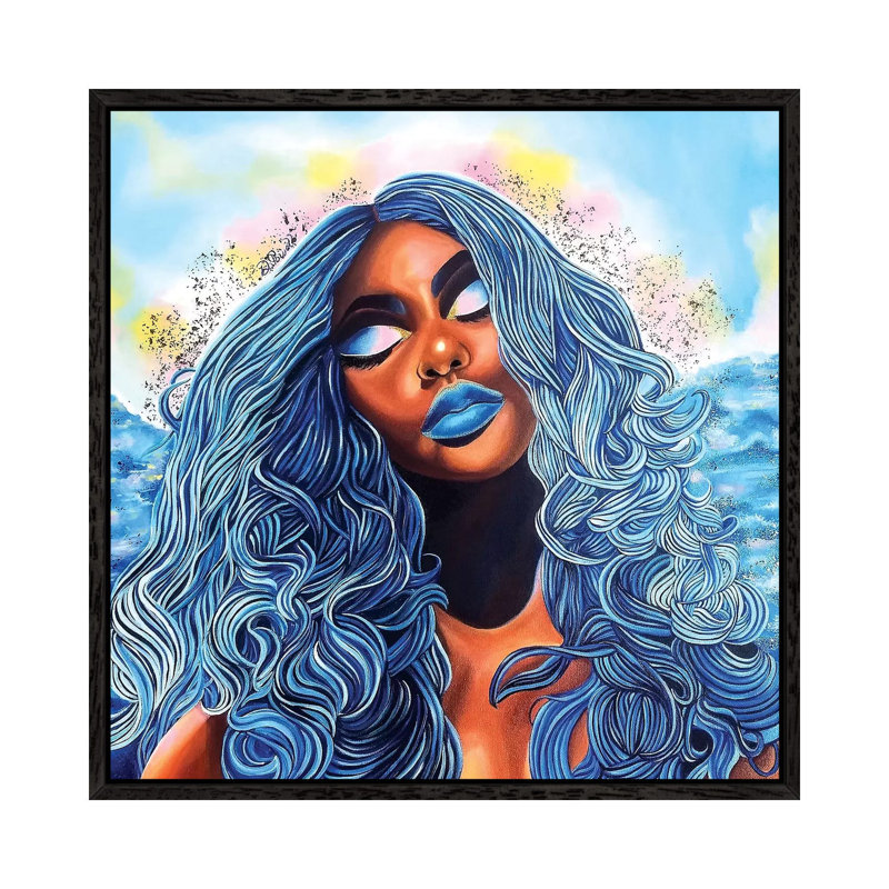 Arise - Painting on Canvas, Black Framed, 66.04cm H x 66.04cm W x 3.81cm D