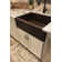 30" Hammered Copper Apron Front Single Basin Kitchen Sink with Scroll Design
