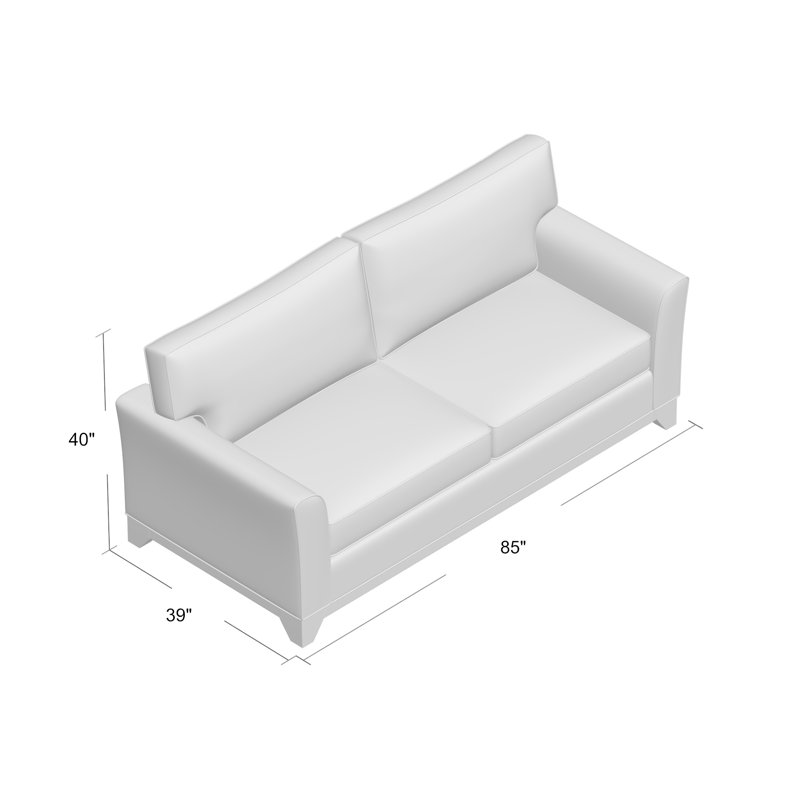 Canapé Lexi, Terre cuite Key, Standard, Noyer