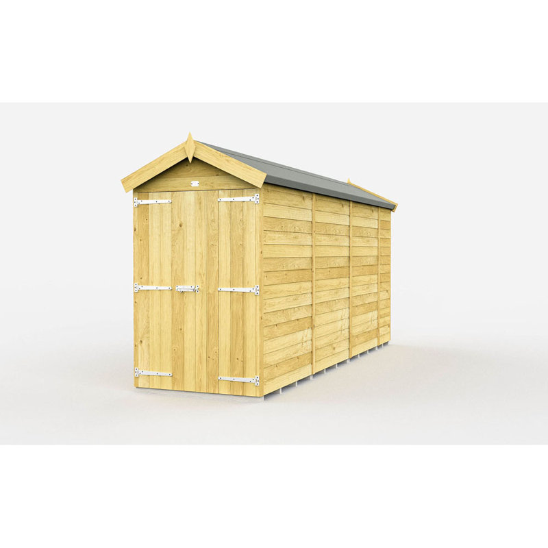 Apex Shed - Double Door without Windows, 4ft x 13ft