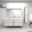 Ensemble de meuble-lavabo double mural 72 po Freidin-1250253821