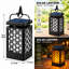 Lanternes solaires à flamme solaire, lumières DEL vacillantes, décoration de jardin extérieur imperméable