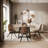 Khadiga Modern Upholstered Swivel Dining Chairs with Backrest, Set of 4, for Dining Room-1365855674