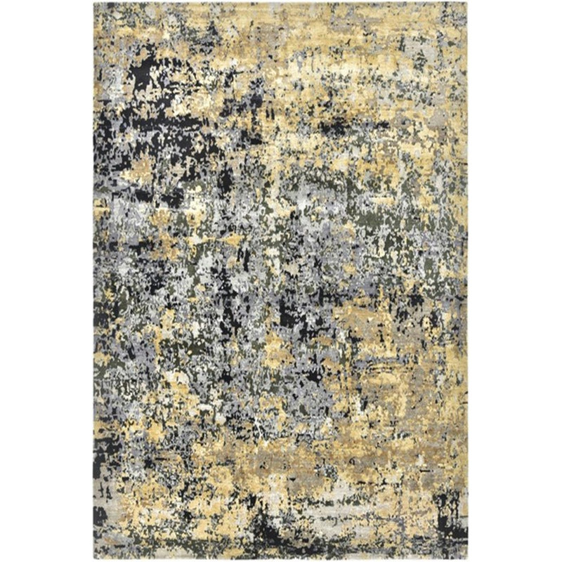 Tapis jaune clair / gris Consida, Rectangle 7 pi x 9 pi