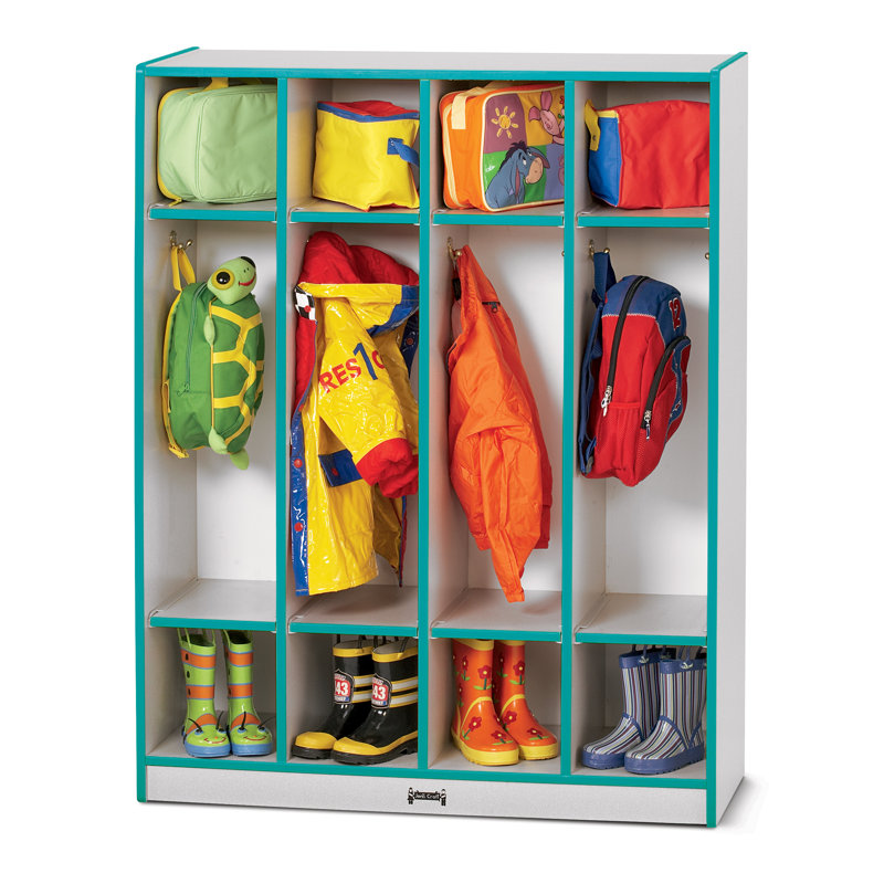Casier à 4 sections Rainbow Accents®, Bleu sarcelle