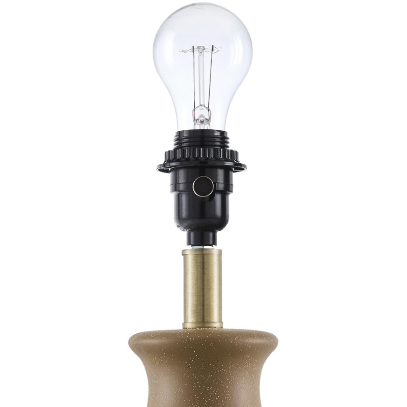 Cerria Table Lamp, Brown, White