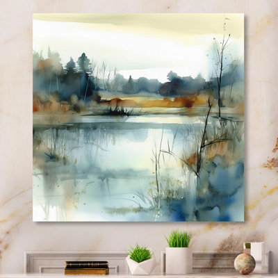 Illustration d'un paysage de lac d'été II