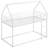 Twin Over Twin House Bunk Bed With Built-In Ladder-1108496005
