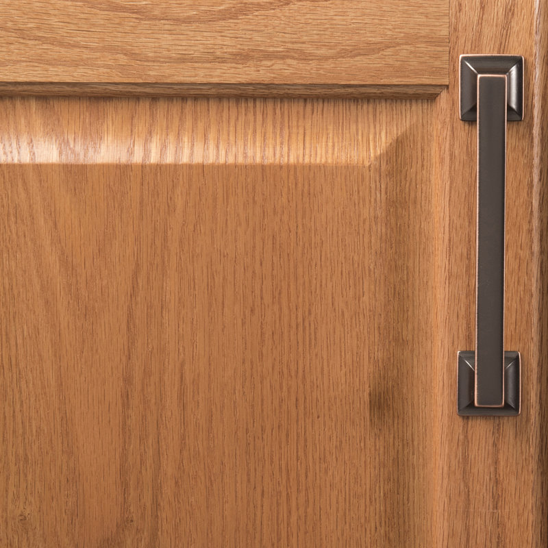 Studio Collection Handle Pull - 5-1/16" Center to Center Cabinet Pull Oil-Rubbed Bronze Highlighted - Transitional Hardware for Drawers & Cabinets