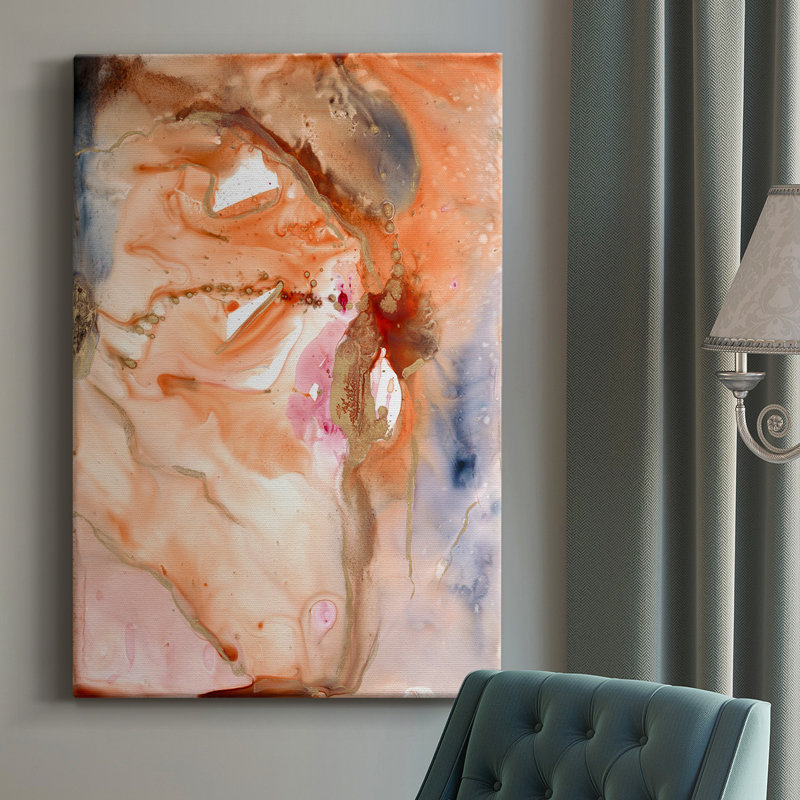 Lighting the Way I - peinture sur toile tendue, H 27 po x l 16 po x P 1 po