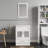 24 In. W X 18 In. D X 32-1/2 In. H Bath Vanity Cabinet In White With Mirror And Sink