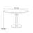 Small apartment simple round dining table