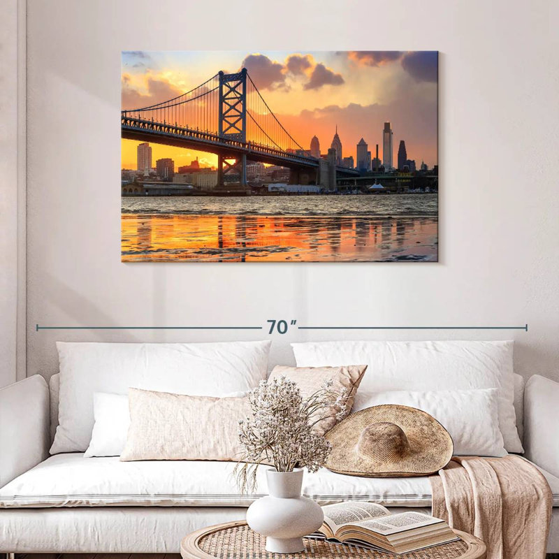 Lilie Philadelphia Bridge, 30" H x 45" W