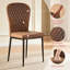 Modern Suede Upholstered Armless Dining Chair for Restaurant, Kitchen, Conference Room-896833322