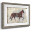 Iron Equine II - reproduction encadrée rustique avec tableau mat-300513740-300513712