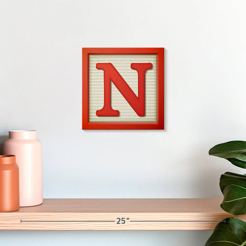Keiri Block Letter N, 10" H x 10" W