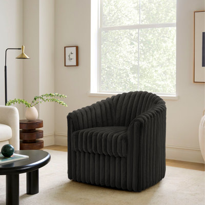 Aunna 78.2Cm Wide Swivel Barrel Chair